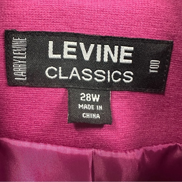 Larry Levine Classics 3 Quarter Sleeve Knit Jacket with Pockets Plus Size 28W - Picture 7 of 12